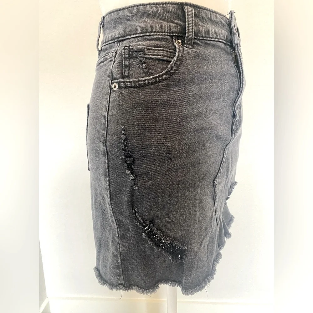 Jean miniskirt